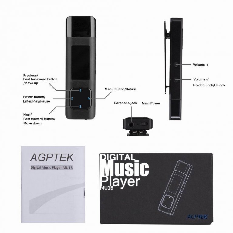 agptek music player using for audiobooks