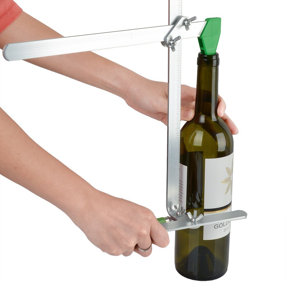 Glass Bottle Cutter Glass Cutting Kit with Glass Cutter and Safety Gloves  Wine