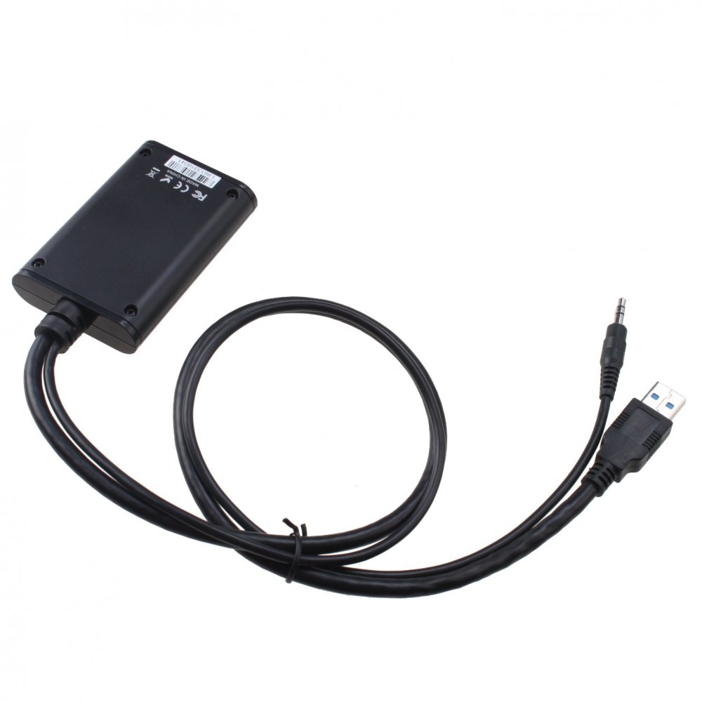 ABLEWE Adaptateur USB 3.0 vers HDMI, Convertisseur USB 3.0/2.0 vers HDMI  1080P Full HD (mâle à Femelle) avec Audio pour Ordinateur Portable  Projecteur
