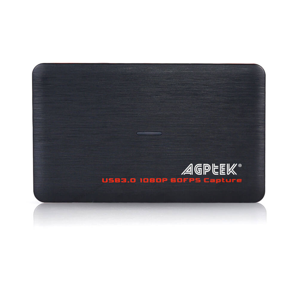 AGPTEK USB 3.0 HDMI HD Video Capture Card 1080P 60FPS Game Recorder Box  Device Live Streaming for Windows Linux Os X System