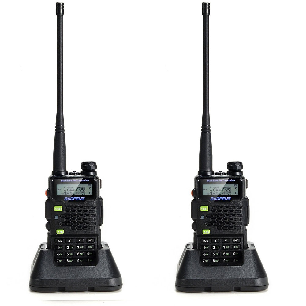 BAOFENG UV5R III VHF UHF WALKIE TALKIES DUAL-BAND HAM HANDHELD TWO