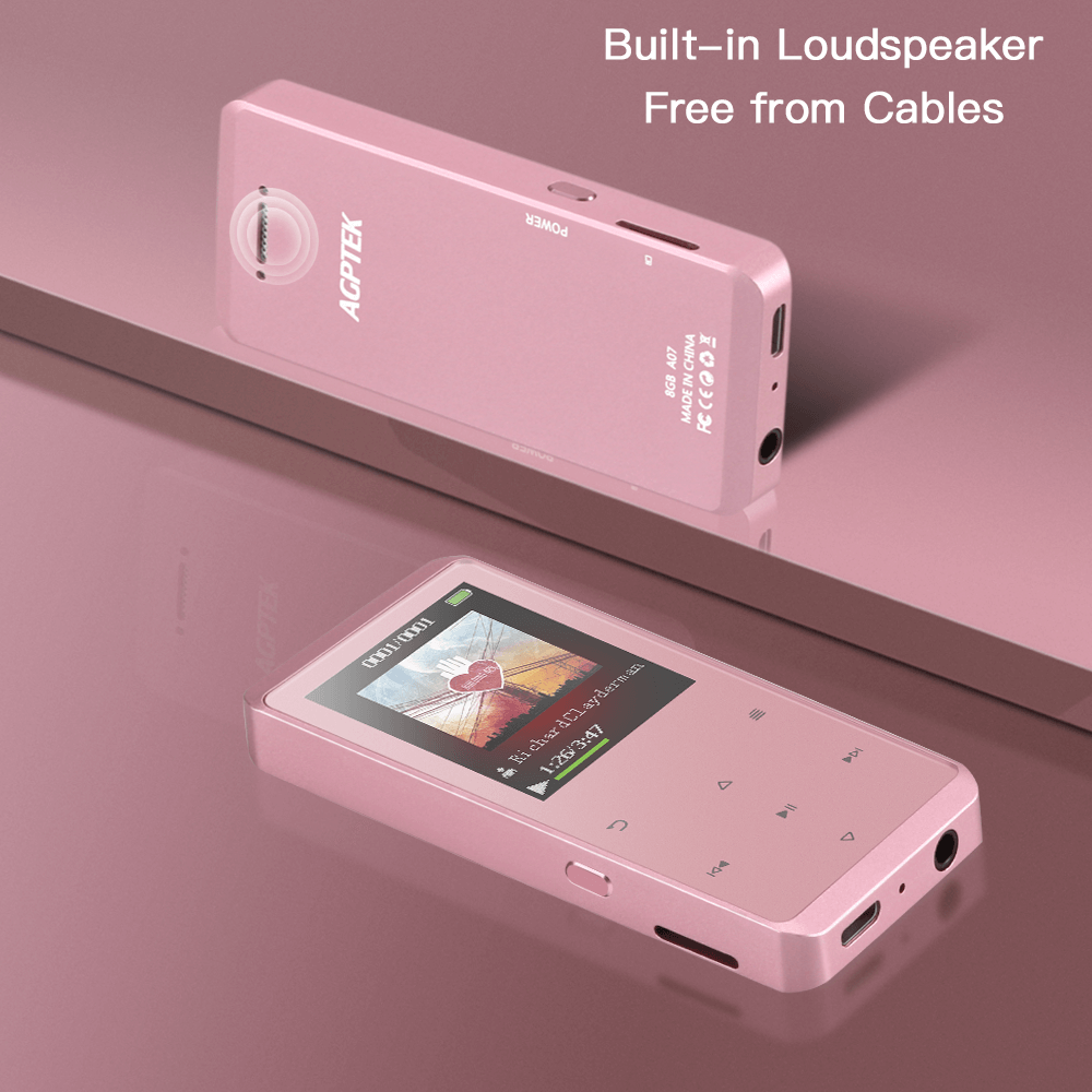 AGPTEK 8Go Lecteur MP3 Enfant avec Bluetooth 5.3,Design en Forme de Chat,  Haut-Parleur HD,2.4 TFT Écran, Carte TF Jusqu'à 128G-Bleu - Cdiscount Jeux  - Jouets
