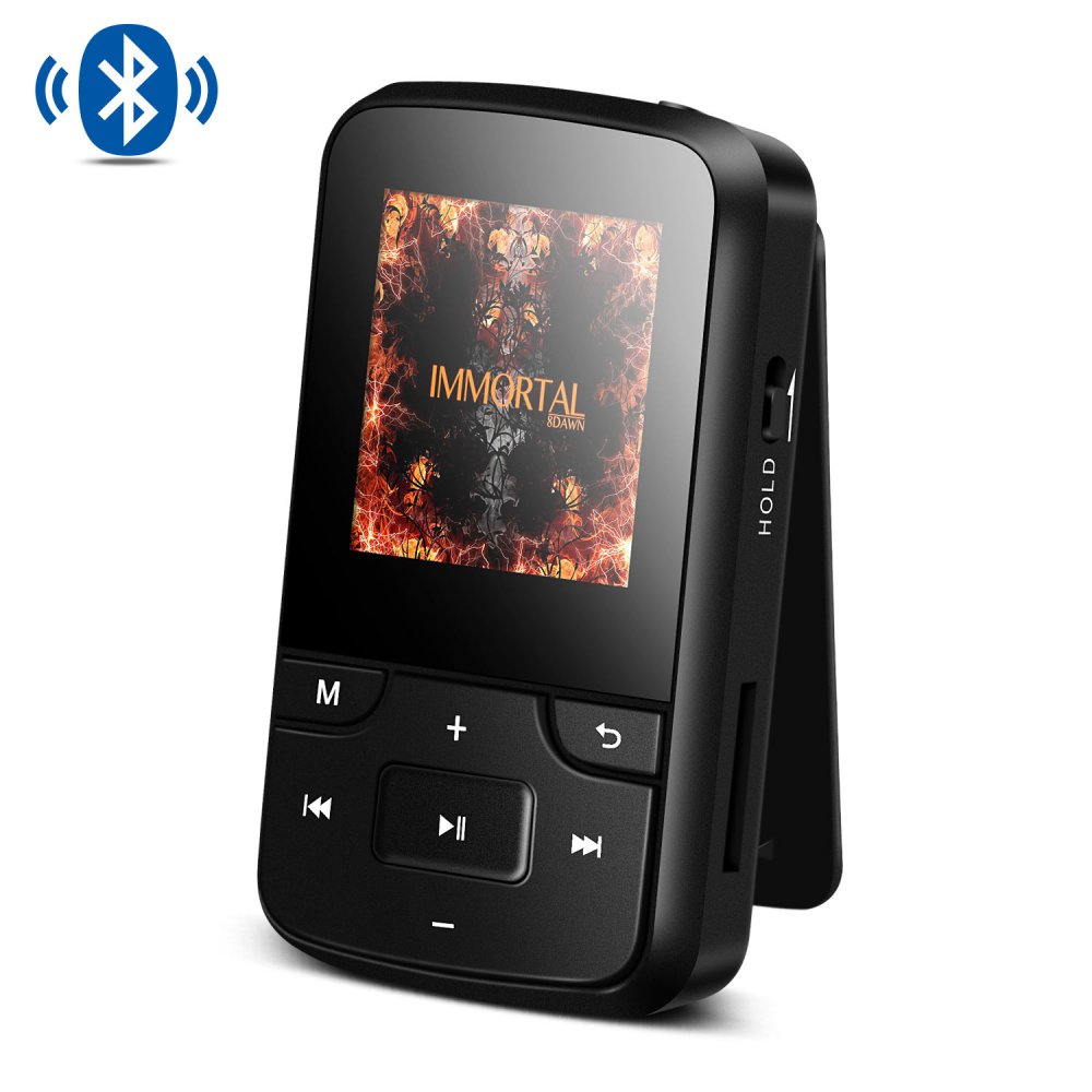 AGPTEK 64GB 2.8 inch MP3 Player with Bluetooth 5.3, Full Touch Screen  Portable MP3 Music Player Built-in HD Speaker, Supports Up to 128GB, Model:  M1