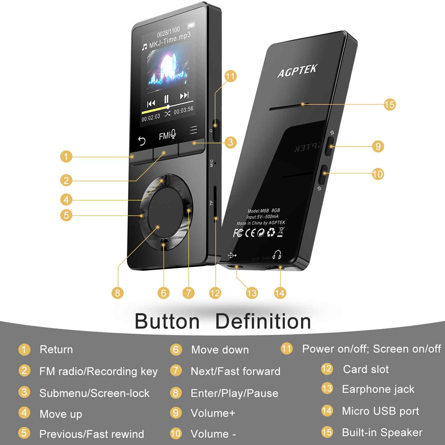 agptek music player a07 manual